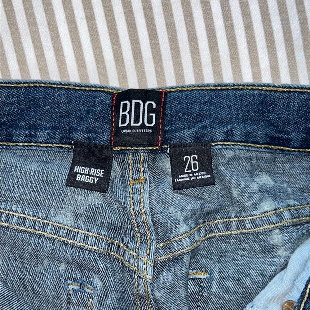 Urban Outfitters Denim Acid Wash High Rise Baggy Jeans